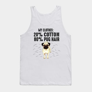 My Clothes: 20% Cotton 80% Pug Hair Tank Top